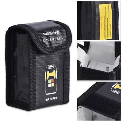 $4.45 • Buy Fire-proof DJI Spark Lipo Battery Safe Guard Bag Fiber Protective Case Bag S L
