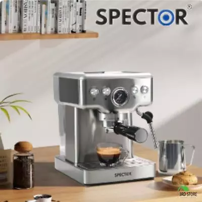 Spector 20 Bar Coffee Machine Espresso Maker With Milk Frother • $189