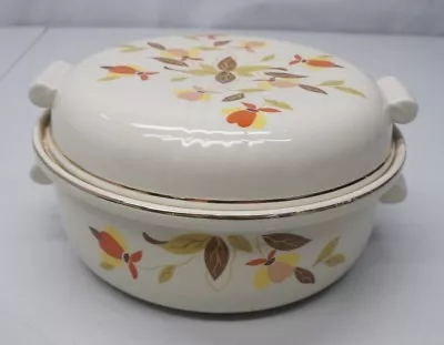 Vintage Hall Superior Quality Kitchenware Mary Dunbar Autumn Leaf Casserole Dish • $23.19