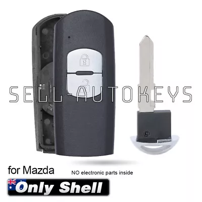 $17.09 • Buy 2 Buttton For Mazda For Mazda 2 3 6 CX-3 CX-5 Smart Remote Key Cover Shell Fob