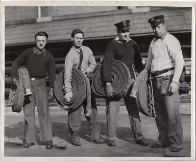 1946 Press Photo Of Rookie Boston Firefighters Matty S Leo K Alfred B & Bill M • $19.99