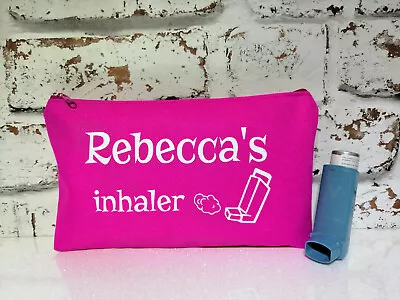 £7.99 • Buy Medicine Inhaler Bag Personalised With Name Medical Kit First Aid Rescue Case 