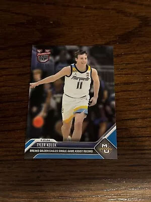 Tyler Kolek Marquette 2023-24 Bowman U Now Basketball #52 Blue Parallel /49 • $4.95