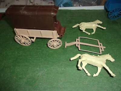 Vintage 1970s Marx Comanche Pass Play Set Wagon With Driver • $100