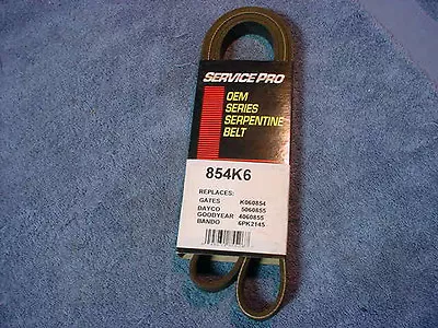 BELT Serpentine Drive SERVICE PRO 854K6 Camaro Miata Ranger Escape Taurus Sable • $22.64