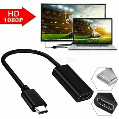 USB C Type C To HDMI Cable TV AV Adapter Mobile Phone Tablet HDTV For Android 👍 • $19.89