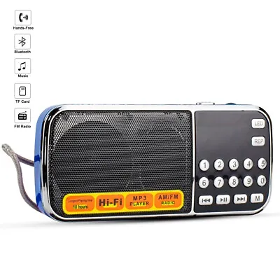 New Digital Sunflash Z-135 Rechargeable Mini AM/FM Radio +Bluetooth +USB/SD/AUX • $18.99