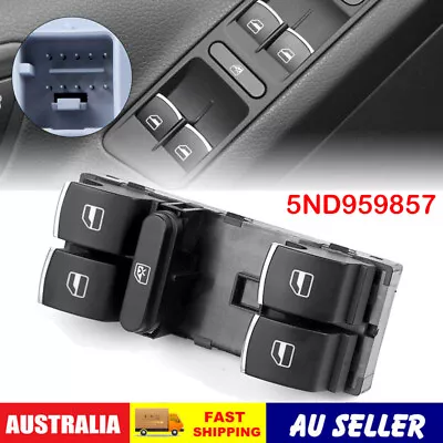 RHD Master Power Window Switch For VW Golf MK5 MK6 Passat B6 EOS Jetta Tiguan AU • $21.74