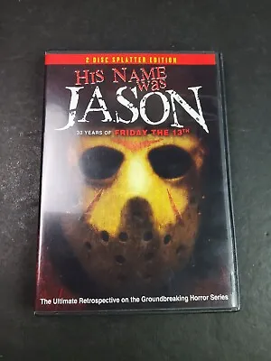 His Name Was Jason (DVD 2009 2-Disc Set Splatter Edition) Widescreen Horror • $5.06