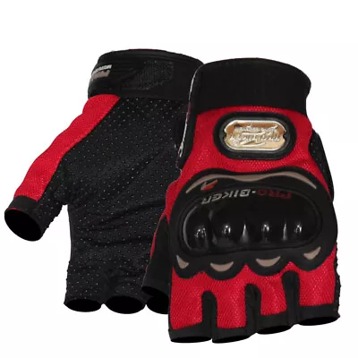 Fingerless Half-Finger Tactical Gloves Motorcycle Driving Gloves Riding Gloves • $10.99