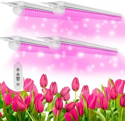 T8 4FT LED Grow Light Fixture Full Spectrum LED Tube Light Bulb 40W Plant Light • $57.09