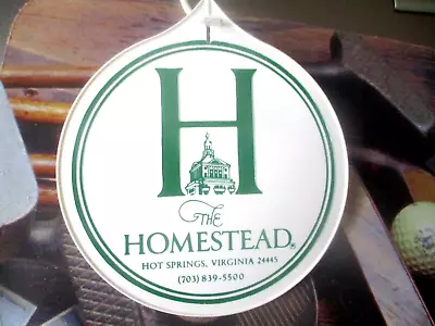 Vtg - PGA Golf Bag Tag - THE HOMESTEAD - Hot Springs VA - Cascades Course • $7