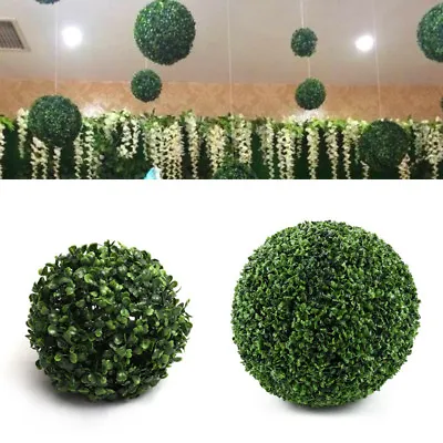 Hanging Grass Large Size Artificial Plant Ball Topiary Tree Boxwood Door Chain • £12.95