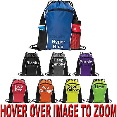 String Drawstring Backpack Cinch Bag Pack Tote Gym Travel School Locker • $9.99