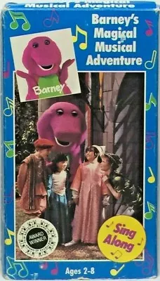 $11 • Buy Barney’s Magical Musical Adventure VHS VCR Tape Sing Along Video 1992