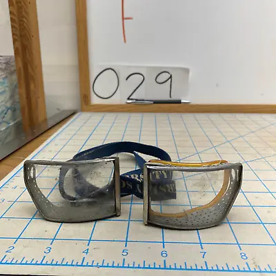 VTG Motorcycle Racing Goggles Metal Frame Eye Piece Sunglasses Flying Hot Rod • $14.04