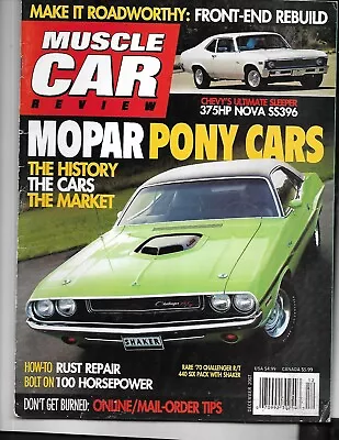 Muscle Car Review Magazine December 2007- Mopar Pony Cars The History The Cars • $7