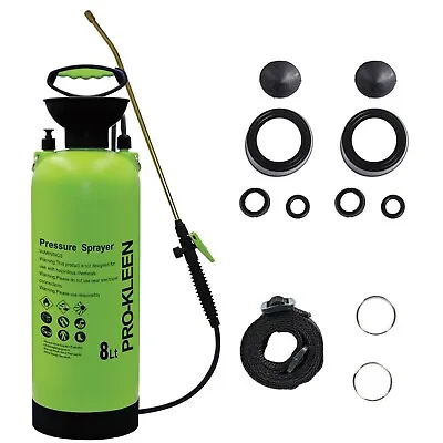 ProKleen Garden Pressure Sprayer Manual Hand Pump Bottle Water Weed Killer 8L • £23.99