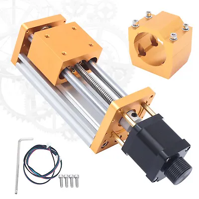 Z Axis Slide 85mm Stroke Aluminum Linear Actuator Kit For CNC Router 52mm Clamp • $64.86