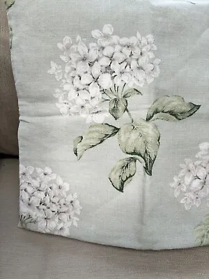Laura Ashley Heligan Eau De Nil Cushion Covers 16” Square Zipped Excellent • £18