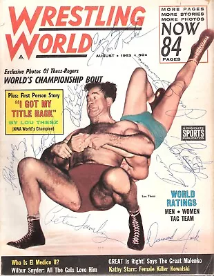 AM187  Bobo Brazil Killer Buddy Austin  Signed Vintage Wrestling Magazine  W/COA • $1500