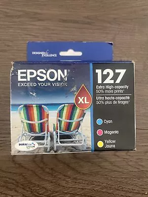 Epson XL 127 T127520 Color Ink Cartridges - Cyan Magenta Yellow • $38