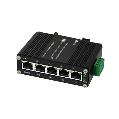 Mini Industrial 5 Port (PoE) Ethernet Switch 10/100/1000M Gigabit RJ45 Switch • $35