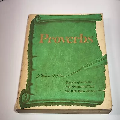 Vintage First Printing 1977 Proverbs  By J. Vernon McGee Bible Commentary!!!!!!! • $13.99