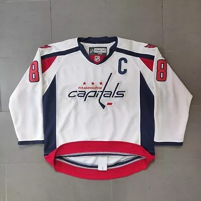 Reebok Edge 2.0 Center Ice Washington Capitals Ovechkin #8 Away Jersey Size 50 • $54.52