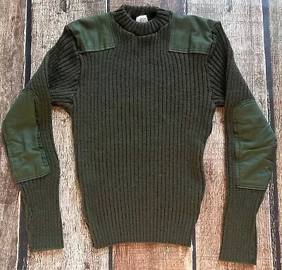 Us Marines Military Sweater Sweater Green Shade 2247 Knitted Wool Mens Small • $24.99