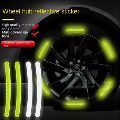 20Pcs Car Wheel Hub Sticker High Reflective Stripe Tape Motorcycle Night Cafety • $4.49