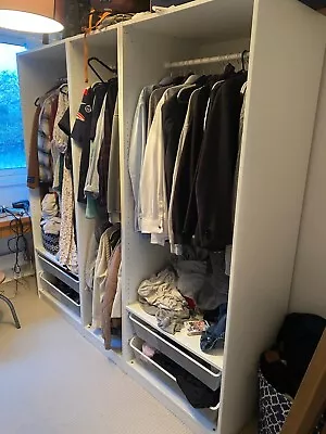 Ikea Pax Hanging Wardrobe 2 Piece With Drawers 75x58x201cm £60 Each • £60