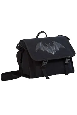 £28.99 • Buy BANNED Apparel Black Gothic Punk Emo Bat Canvas Dragon Frenzy Messenger Bag 