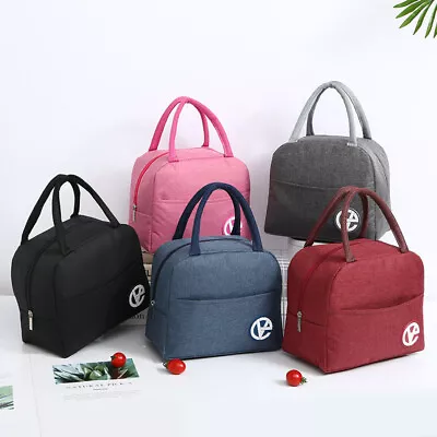 Insulated Lunch Bag Student Bento Bag Men Women Kids Leakproof Hot Cold • £5.65