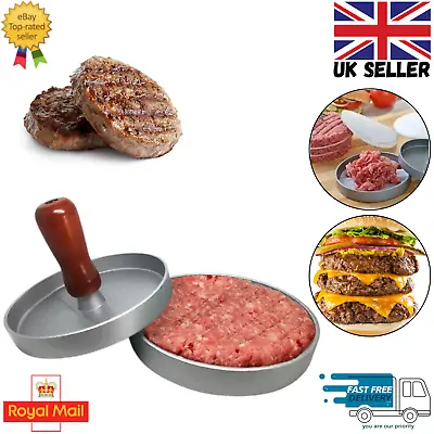 Burger Press Non-Stick Hamburger Mould Easy Beef Meat Grill Patty Kitchen Tool • £11.99