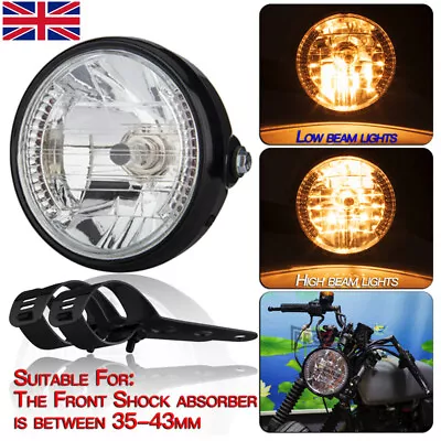 7 Inch Round Headlight Universal Motorcycle Electrocar LED Front Headlamp Lights • £10.89