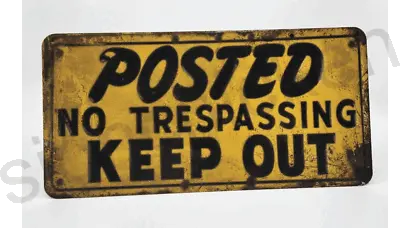 Vintage Looking POSTED KEEP OUT HOME DECOR METAL SIGN New York Mancave • $16.99