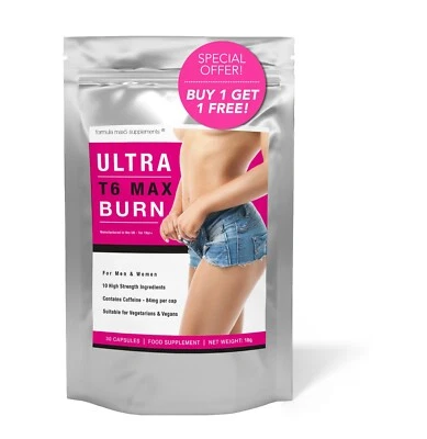 £5.99 • Buy  60 T6 Max Burn Slimming Weight Loss Fat Burners Very Strong Diet Pills Tablets 