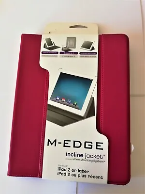 M-Edge Incline Jacket Case For IPad 2/3 Or Later - Raspberry [ Brand New ] • £19.99