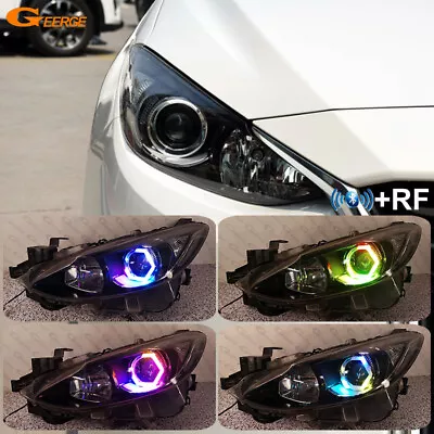 For Mazda 3 Mazda3 BM BN Multi Color Dynamic RGB LED Angel Eyes Hex Halo Rings • $57.78