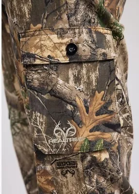 Realtree Men's Size XXL Camouflage Hunting Pants Durable Cargo With 6 Pocket • $24.99