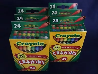 Crayola Crayons (Non-Toxic) 24 Count - Pack Of 6 - B.N.I.B. • $24.49