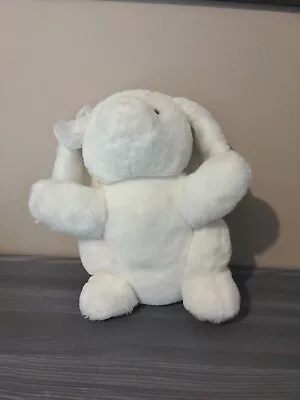 Wind Up Musical Bunny Stuffed Animal - Old - Works - ~15  Tall  • $15