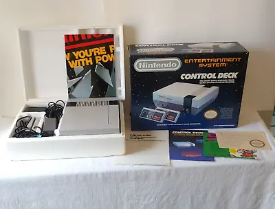 Nintendo NES Original Video Game Console Complete In Box Styrofoam Inserts • $289.99