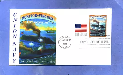 USS MONITOR Union Navy Civil War Ironclad Vs. CSS Virginia H. Roads Flag F Day • $4.90