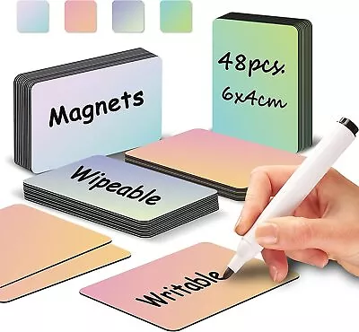 48Pieces Magnetic Dry Erase Labels Real Waterproof/Reusable Strips For Classroom • $17