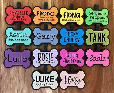 Personalized Silicone Dog Tag • $14.95
