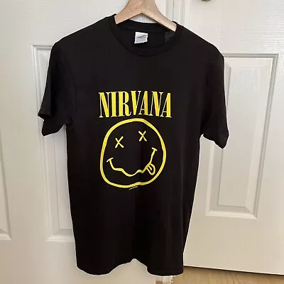 Nirvana Vintage 1992 Delta Pro Weight T-Shirt Size Small Double Sided VERY RARE • $159.99