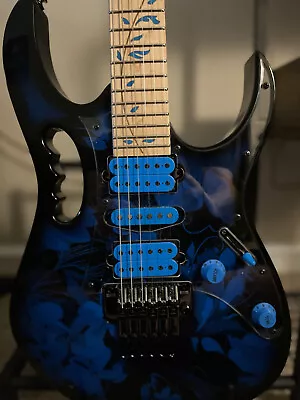 Ibanez JEM77 Steve Vai Signature Guitar W/ Gigbag – Blue Floral Pattern • $999