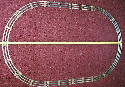 K-Line 0-27 GA. CLEANED Track With Tanish Brown Ties 4 Straight 8 Curve K-Line • $20.66